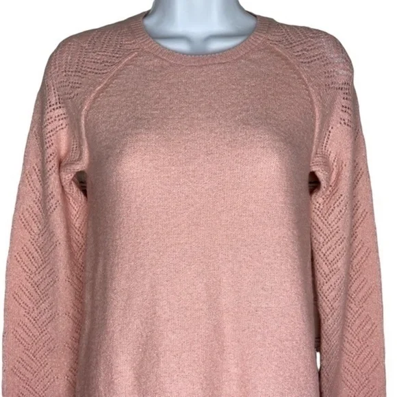 The Childrens Place Sweater Dress Light Plum Metallic Thread Knit Long Sleeve - Picture 2 of 13